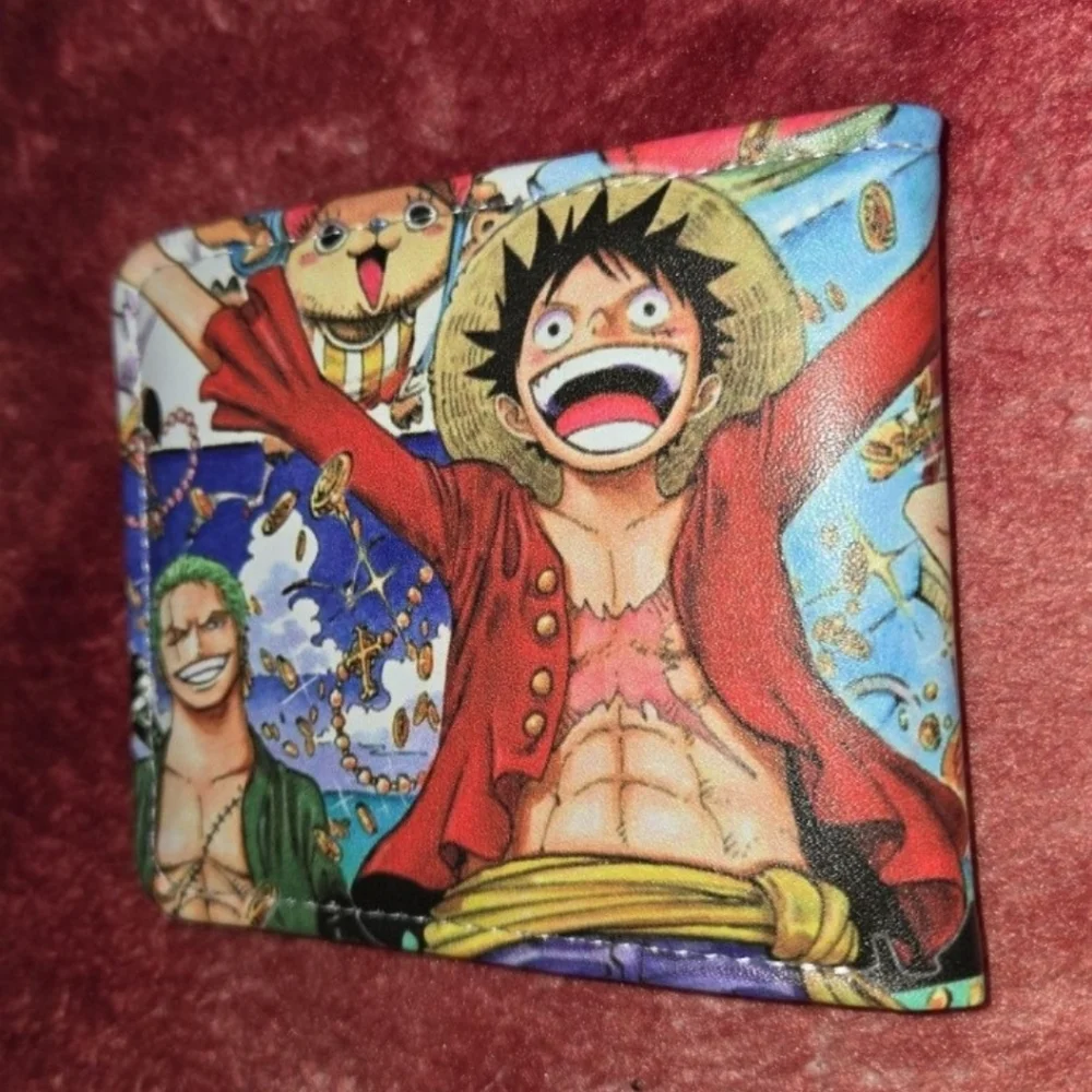 New one piece anime manga leather wallet